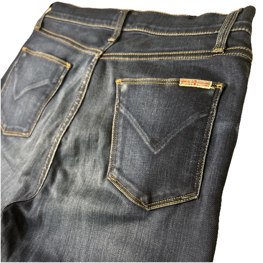 Hudson Barbara High Waist‎ Skinny Ankle Crop Jeans Womens 27 Blue Denim EUC Soft